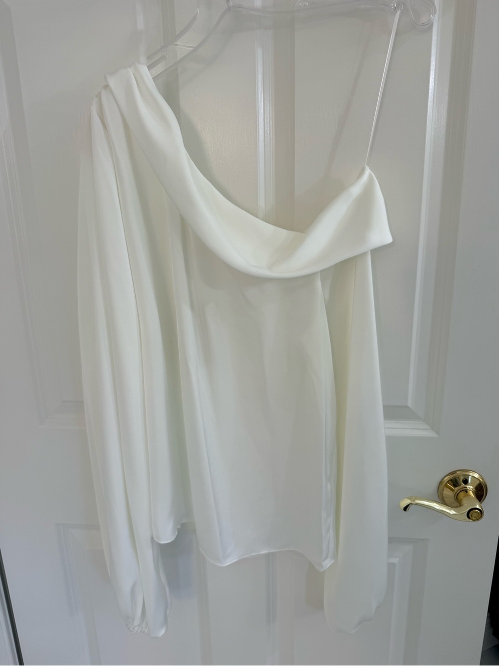 Ramy Brook One-Shoulder White Women's Top